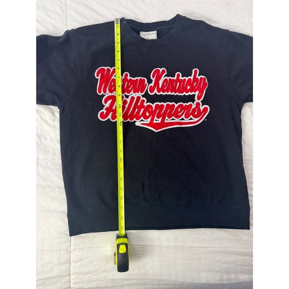 J. America Western Kentucky Hilltoppers Sweatshirt Men Medium Black WKU Pullover - Picture 5 of 6